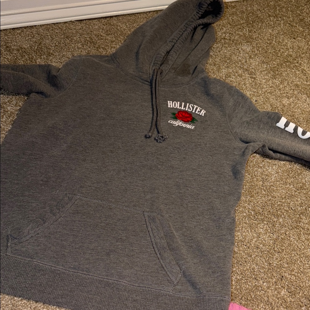 Hollister Dark Gray Hoodie M
